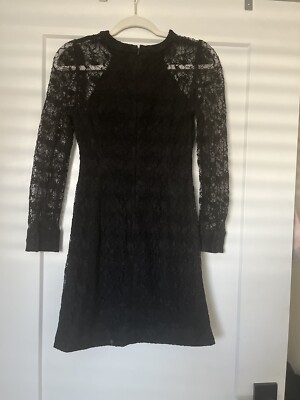 Club Monaco Fitted Lace Dress Womens Size 0 Black | eBay Club Monaco Fitted Lace Dress Womens Size 0 Black | eBay