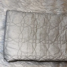 1 WEST POINT HOME MODERN LIVING European Euro Sham Quilted Beige 26x26 New