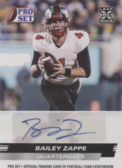 2022 Leaf Pro Set Draft Bailey Zappe #PSA-BZ1 - 1 of 2