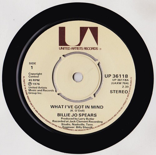 Billie Jo Spears - What I've Got In Mind (7", Single)