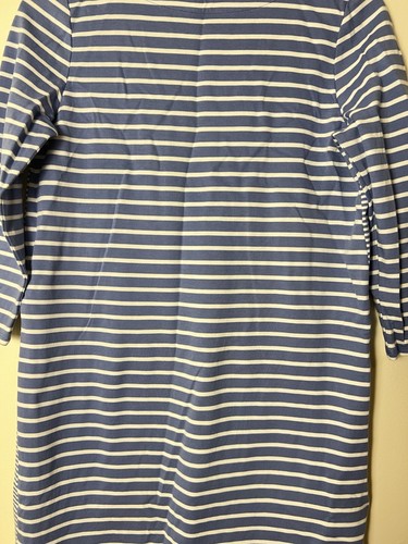 J.Jill Damen Shirtkleid Small blau weiß gestreift Missy Raglanärmel Freizeit - Bild 17 von 19