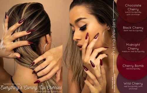 NEW-Everything-039-s-Coming-Up-Cherries-Prizma-Acrylic-Gel-Polish-Nail-Lacquer