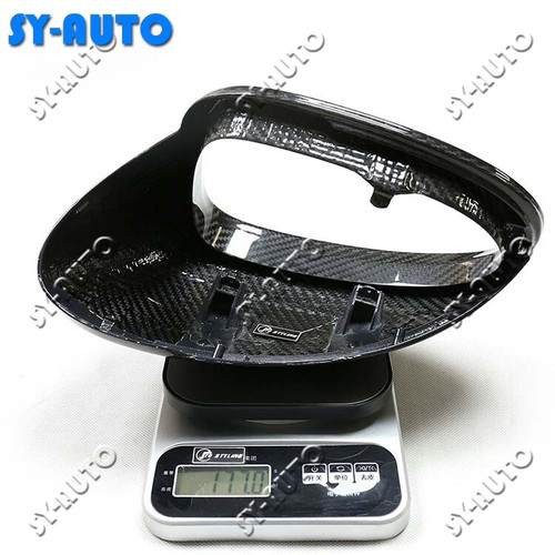 Cubierta de carcasa de espejo retrovisor lateral carbono seco reemplazo para 24-25 Porsche Macan eléctrico EV - Imagen 7 de 8