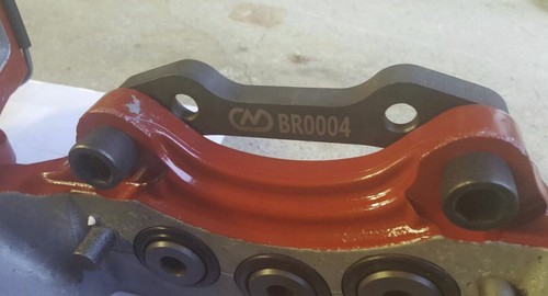 GOLF MK4 A3 BORA LEON TT OCTAVIA PORSCHE BREMBO 6 POT CALIPER ADAPTERS - BR0004 - Picture 5 of 5
