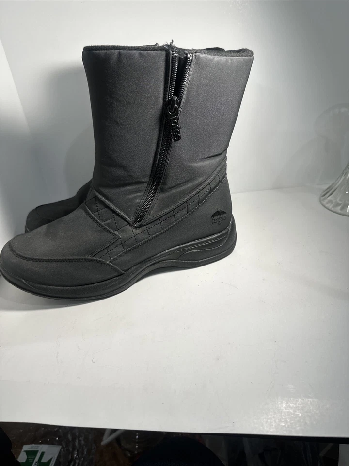 Сумки женские размер 9 1/2 черный молнии ботинки - Изображение 4 из 4