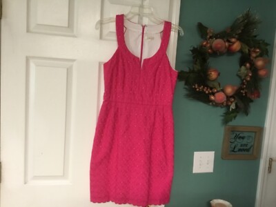 Women’s SHOSHANNA Sleeveless Pink Embroidered Dress Size 8 (CON29)