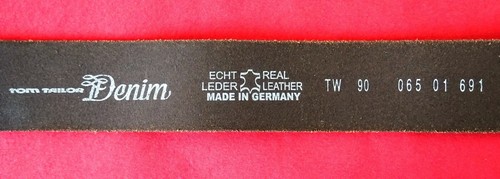 Tom Tailor Denim Herren Gürtel Braun Herrengürtel TW 90 Eindornschließe 06501691 - Bild 3 von 3
