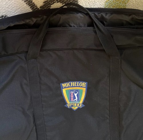 Super Rare Michelob 19th Hole PGA Golf Airline Travel Staff Bag Cover Plane - Picture 10 of 10