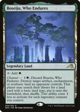 MTG Magic the Gathering Boseiju, Who Endures (266/606) Kamigawa Neon Dynasty LP