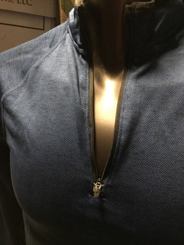 Neu Champion Herren Duo Trocken Laufen 1/4 Reißverschluss Langarm Pullover Oberteil Small - Bild 2 von 7