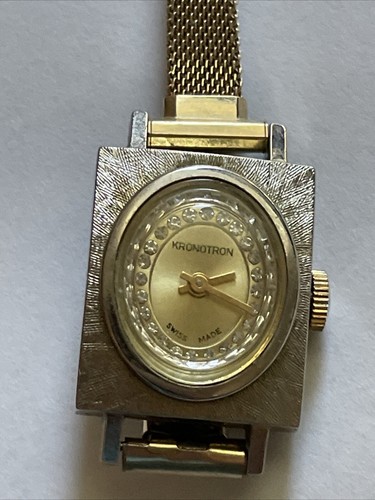 Vintage Alfex Ltd. Swiss Kronotron Gold Filled Damen Mechanische Uhr SEHR SELTEN - Bild 10 von 10