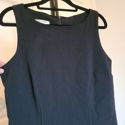 TABLE EIGHT Australia 12 Black Business wear Sleeveless Bodycon Maxi Midi Dress - Picture 4 of 10