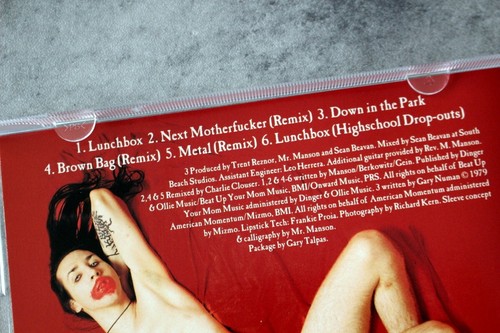 SET x7 Marilyn Manson Japan CD Brotdose Einweg Teens Damit wir nicht das Beste vergessen - Bild 6 von 13
