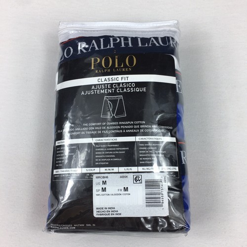 Polo Ralph Lauren Cotton Classic Fit Boxer Briefs Underwear 6 Pack Mens Sz M New - Picture 2 of 7