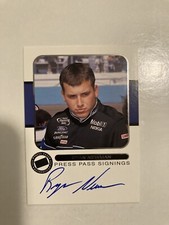 2001 - Press Pass Signings - Ryan Newman