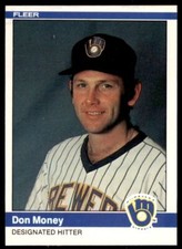 1984 FLEER DON MONEY . MILWAUKEE BREWERS #208