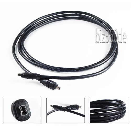 Premium Firewire cable 400 IEEE1394B 4 Pin to 4 Pin Male to Male 6 Ft 1.8M - Bild 5 von 10