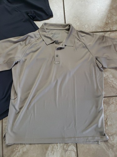 Polo Tactical 5.11 (2) Uomo XL Nero Beige Poliestere Pullover 50" Petto Usato in Ottime Condizioni - Foto 4 di 6