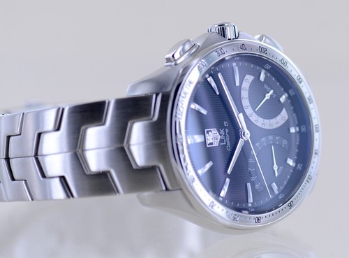 Tag Heuer Uhr Link Calibre S Chronograph Regatta Countdown 1/10 Black Dial B+P - Bild 17 von 18