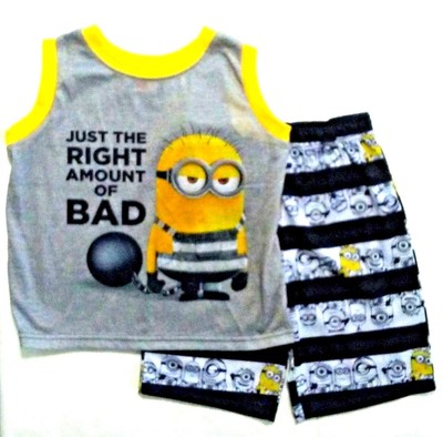 MINIONS Despicable Me Childrens Boys Girls Minion Top T-shirt 2 3 4 5 6 7 Years