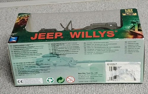 New Ray Jeep Willys Die Cast WWII Military US Army Vehicle 1:32 Scale - Picture 5 of 5