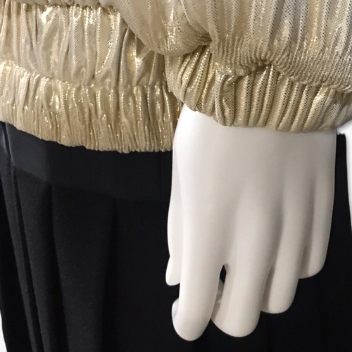 Jungle Jackets Tiered Blouson Gold Jacket Women's Large - Picture 6 of 6