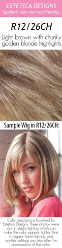 SANDRA Wig by ESTETICA, *ALL COLORS!* Mono Top, Genuine, Short & Pretty Bob, New - Picture 25 of 32