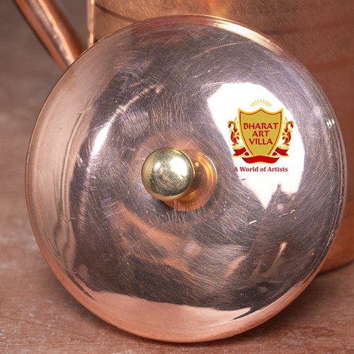 Pure Copper Jug Pitcher Luxury Design, Stylish Water Storage and Serving Pitcher - Picture 5 of 15