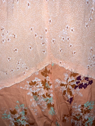 Free People Sundress Peach Floral Patchwork NWTS Medium New (G) - Picture 8 of 12