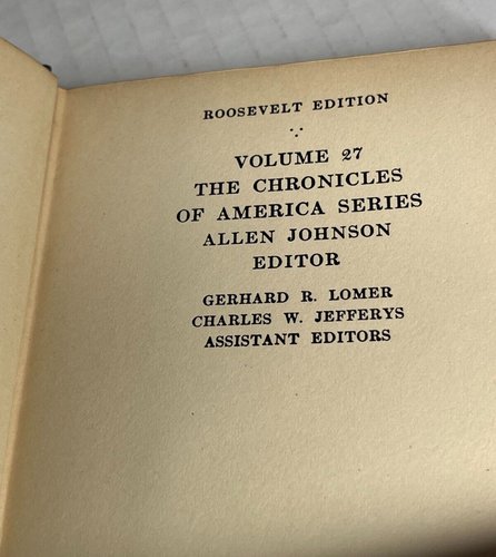 Vtg The Chronicles of America Roosevelt Edition 9 Volumes 25, 27, 37, 44, 47 HC - Picture 11 of 23