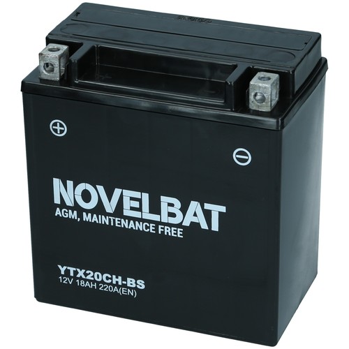 NOVELBAT YTX20CH-BS Motorradbatterie 12V 18Ah 220A/EN NEU Motorrad Batterie - Bild 5 von 11