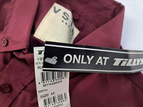 NWT VSTR Premium Mens Short Sleeve Button Up Stretch Shirt M #6394 - Picture 8 of 10