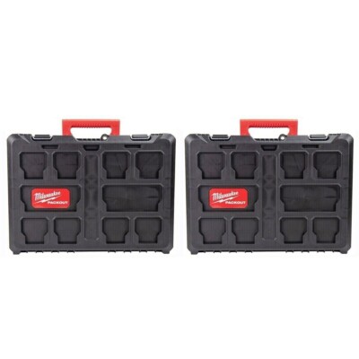 Milwaukee 4932464087 Packbox 3 Werkzeugkiste Leerkoffer 2er Pack