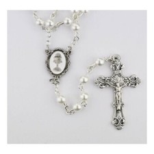 PEARL GLASS COMMUNION ROSARY