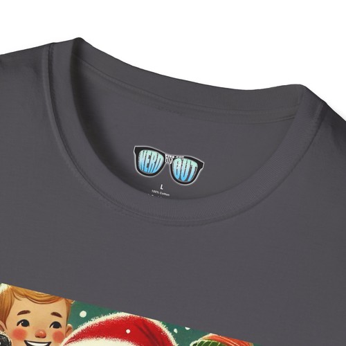 Weihnachtsmann und Kinder Unisex Softstyle T-Shirt - Weihnachten Urlaub Tee, - Bild 32 von 41