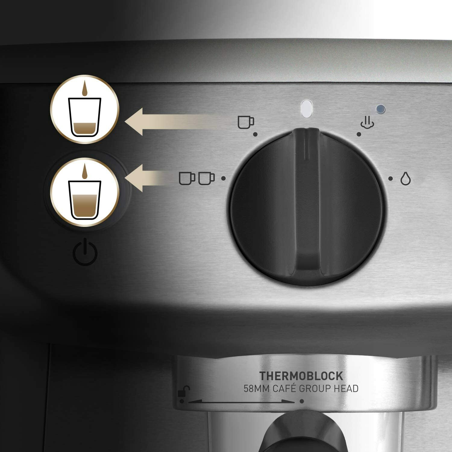 Breville Mini Barista 2L Coffee Machine 1350W Stainless Steel VCF125