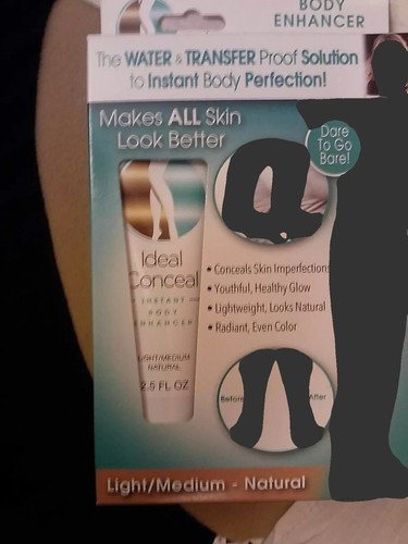 IDEAL CONCEAL~BODY ENHANCER~LIGHT/MEDIUM SHADE - NATURAL~MAKEUP CREAM~NIP