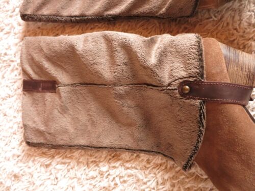 XyXyX Wildleder High Heel Stiefel Boots Western Cowgirl m. Fell innen Leder 41 - Foto 13 di 18
