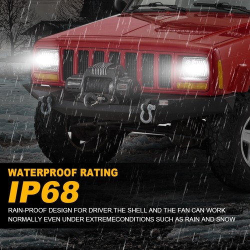 7x6" LED Headlights Hi/Lo For Toyota Pickup 1982-95 / Tacoma 4Runner 1984-1991 - Picture 4 of 12