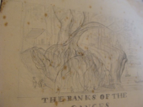 Original Art: 1837 C.B. Currier- THE BANKS OF THE GANGES - Picture 3 of 4