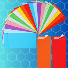 Colorful Cash Envelopes 120 Pack 3.5 X 6.5 Inch   Money Envelopes for Cash, 80 G