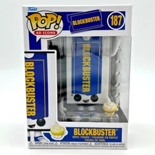Funko POP! Ad Icons BLOCKBUSTER (Video Cassette Case) #187 with Box Protector