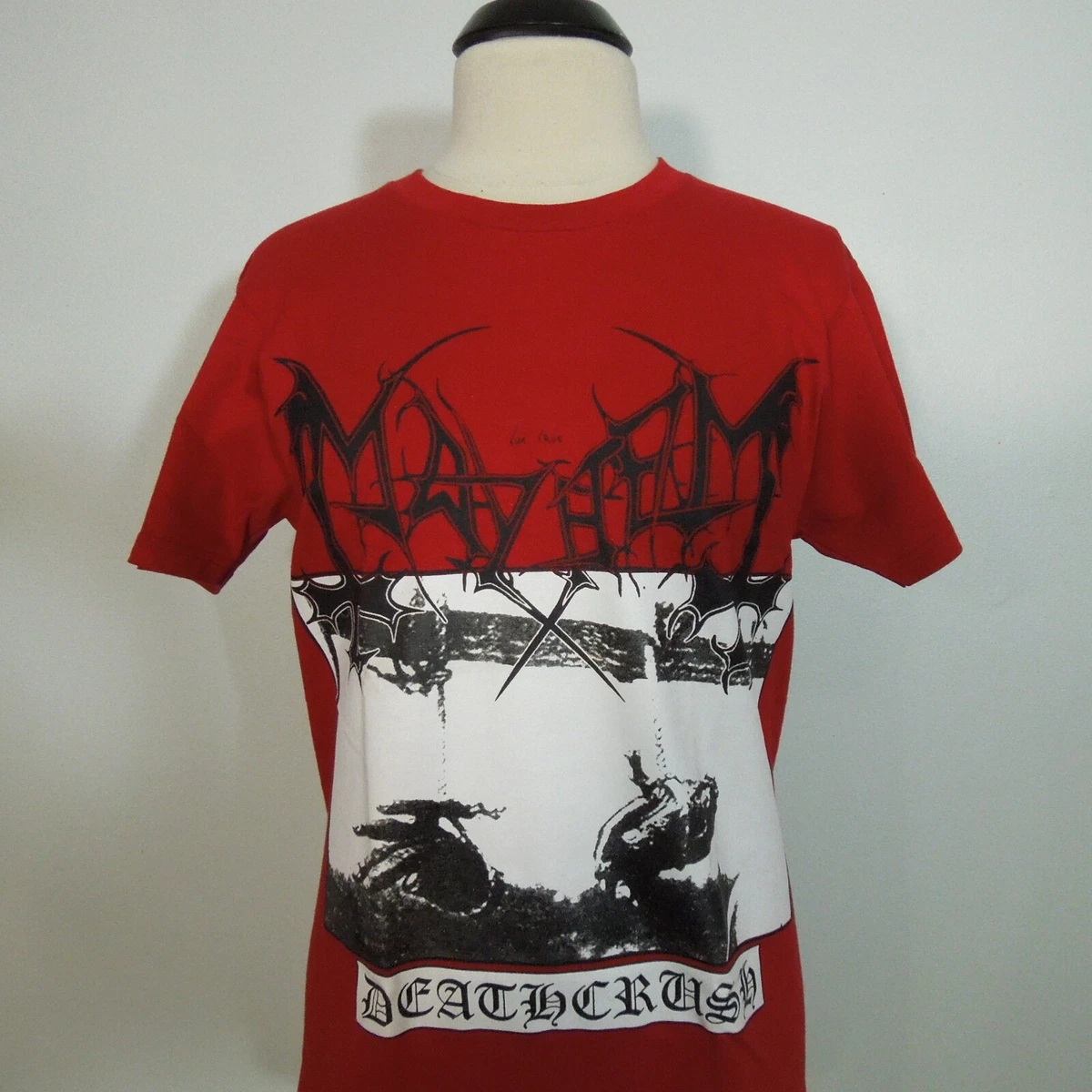 MAYHEM The True Deathcrush XL T Shirt RED Mens eBay