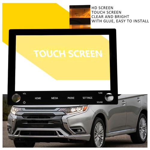 8-Inch Touchscreen Glass Digitizer Replacement – For Mitsubishi Outlander Radio – 2 Knobs