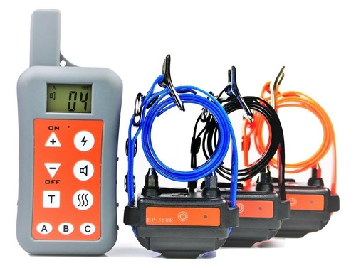 1300 Yard Waterproof 3 Dog Remote Training Shock Collar No Bark Hunting Trainer  - Picture 1 of 6