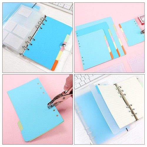 5 Pcs Colorful A6 Partition Paper Index Folder Dividers Binder Tabs File - Picture 11 of 12