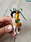 Dept 56 krinkles Mini pencil snowman present scarf glitter ornament Xmas tree