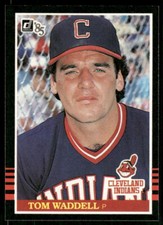1985 Donruss Tom Waddell #582 Cleveland Indians