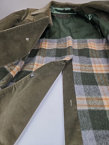 Vintage 1970'S Sears The Country Coat Green Corduroy Jacket Mens Size 46 Long - Picture 13 of 15