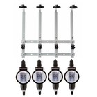 Beaumont 4 x 25ml Metrix SL Bar Optic Spirit Measure & 70cl/1L Wall Brackets